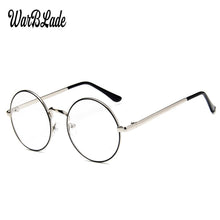 Load image into Gallery viewer, WarBLade 2023 round nerd glasses clear lens unisex gold round metal frame glasses optical men women eyeglass frame fake glasses