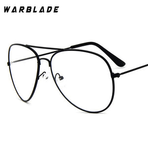WarBLade Band Glasses Alloy Gold Frame Glasses Classic Optics Eyeglasses Transparent Clear Lens Women Men Fake Glasses Female