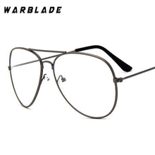 Load image into Gallery viewer, WarBLade Band Glasses Alloy Gold Frame Glasses Classic Optics Eyeglasses Transparent Clear Lens Women Men Fake Glasses Female