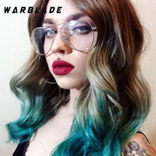 Load image into Gallery viewer, WarBLade Band Glasses Alloy Gold Frame Glasses Classic Optics Eyeglasses Transparent Clear Lens Women Men Fake Glasses Female