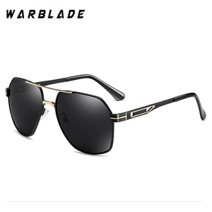 WarBLade Men's Polarized Sunglasses Brand Designer Pilot Male Metal Frame Sun Glasses Driving Goggles For Men UV High Quality