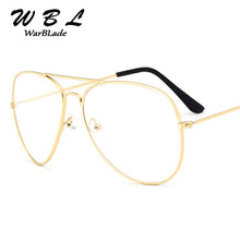 Load image into Gallery viewer, WarBLade Classic Pilot Glasses Transparent Clear Glasses women Alloy Frame Optics Aviation Eyeglasses Men Lens 2023 Hot