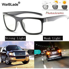 Carica l&#39;immagine nel visualizzatore di Gallery, WarBLade Intelligent Photochromic Sunglasses Men Driving Anti-Glare Polarized Sunglasses Chameleon Discoloration Sun glasses