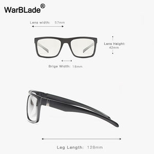 WarBLade Intelligent Photochromic Sunglasses Men Driving Anti-Glare Polarized Sunglasses Chameleon Discoloration Sun glasses