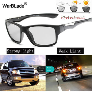 WarBLade Polarized Photochromic Sunglasses For Men Day Night Driving Goggles Sun Glasses Chameleon Discoloration Sunglasses