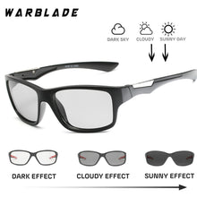 Load image into Gallery viewer, WarBLade Polarized Photochromic Sunglasses For Men Day Night Driving Goggles Sun Glasses Chameleon Discoloration Sunglasses