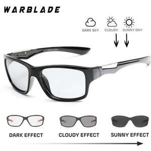WarBLade Polarized Photochromic Sunglasses For Men Day Night Driving Goggles Sun Glasses Chameleon Discoloration Sunglasses