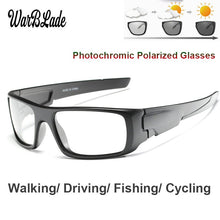Load image into Gallery viewer, WarBLade Photochromic Sunglasses Men Car Driving Goggles Polarized Sun Glasses Outdoor Sports Chameleon Discoloration Sunglasses
