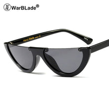 Load image into Gallery viewer, Unique Half Frame Women Cat Eye Sunglasses Brand Designer Fashion Ladies Pink Tint/Clear Lens Shades  Hot