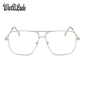 Vintage Gold Metal Frame Eyeglasses Mens Womens Sun glasses Retro Square Optical Lens Eyewear Nerd Clear Lens Glasses