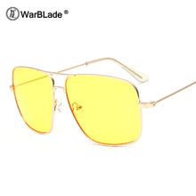 Load image into Gallery viewer, Vintage Gold Metal Frame Eyeglasses Mens Womens Sun glasses Retro Square Optical Lens Eyewear Nerd Clear Lens Glasses
