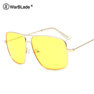 Vintage Gold Metal Frame Eyeglasses Mens Womens Sun glasses Retro Square Optical Lens Eyewear Nerd Clear Lens Glasses