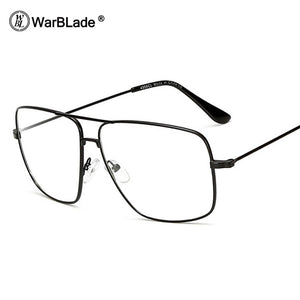Vintage Gold Metal Frame Eyeglasses Mens Womens Sun glasses Retro Square Optical Lens Eyewear Nerd Clear Lens Glasses