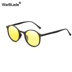 WarBLade Women Men Polarized Sunglasses Round Small Night Vision Sun Glasses Anti-glare Night Driving Goggle UV400 Eyewear Gafas