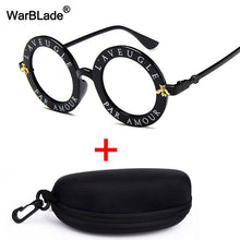 Load image into Gallery viewer, Retro Round Sunglasses Women Luxury Brand Designer Bee Frame Circle Sun Glasses Fashion Female Eyewear Oculos De Sol