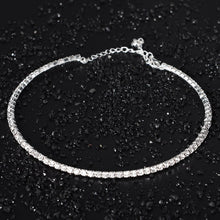 Load image into Gallery viewer, Wedding Bridal Choker Multi-lay Row Rhinestone Crystal Necklace Silver Plated Jewelry for Women Necklaces Elegant Girl Love Gift