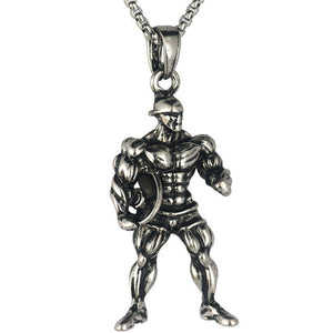 Weightlifting Pendant Necklace Long Chain Muscle Men Sport Fitness Hop Fashion Jewelry For Male Dropshipping Lover Gifts New