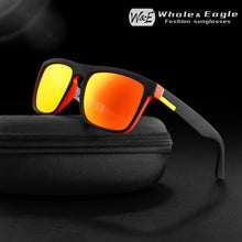 Load image into Gallery viewer, Whale &amp; Eagle Sunglasses Men's Classic Mixed Colors Cool Driver Polarized Red Coated Lens Brand Design Women Sunglasses UV400