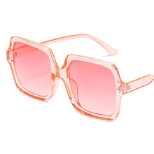 Load image into Gallery viewer, White Black Oversized Square Sunglasses Women 2023 One Piece Lens Big Frame Sun glasses For Man UV400 Silver Mirror