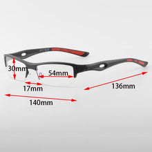 Load image into Gallery viewer, White Glasses Frame Men Sports TR90 Eyeglasses Man Style Semi Rimless Ultra Light Spectacles Eyewear for Optic