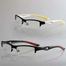 Load image into Gallery viewer, White Glasses Frame Men Sports TR90 Eyeglasses Man Style Semi Rimless Ultra Light Spectacles Eyewear for Optic