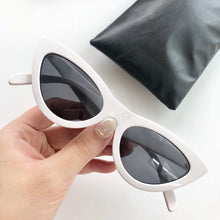 Load image into Gallery viewer, White acetate cat eye sunglasses women