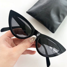 Load image into Gallery viewer, White acetate cat eye sunglasses women