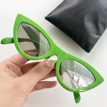 Load image into Gallery viewer, White acetate cat eye sunglasses women