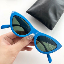 Load image into Gallery viewer, White acetate cat eye sunglasses women