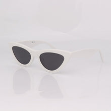 Load image into Gallery viewer, White acetate cat eye sunglasses women