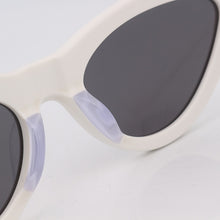 Load image into Gallery viewer, White acetate cat eye sunglasses women