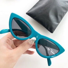 Load image into Gallery viewer, White acetate cat eye sunglasses women