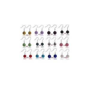 Wholesale!10mm best OMEI FACTORY 15 random color Crystal Disco Ball Beads Silver Plated Drop Earrings Jewelry.