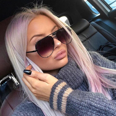 Aviation Alloy Paw Sunglasses For Women Vintage Gradient Uv400 Sun Glasses Men Driving Eyewear Black Pink Mirror Bulk