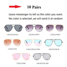 Load image into Gallery viewer, Aviation Alloy Paw Sunglasses For Women Vintage Gradient Uv400 Sun Glasses Men Driving Eyewear Black Pink Mirror Bulk