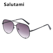 Load image into Gallery viewer, Aviation Alloy Paw Sunglasses For Women Vintage Gradient Uv400 Sun Glasses Men Driving Eyewear Black Pink Mirror Bulk