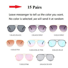Load image into Gallery viewer, Aviation Alloy Paw Sunglasses For Women Vintage Gradient Uv400 Sun Glasses Men Driving Eyewear Black Pink Mirror Bulk
