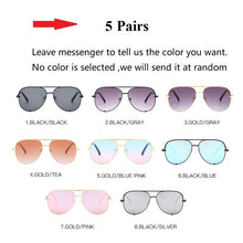 Load image into Gallery viewer, Aviation Alloy Paw Sunglasses For Women Vintage Gradient Uv400 Sun Glasses Men Driving Eyewear Black Pink Mirror Bulk