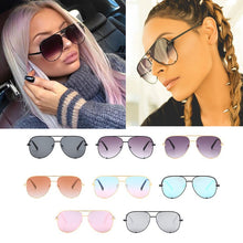 Load image into Gallery viewer, Aviation Alloy Paw Sunglasses For Women Vintage Gradient Uv400 Sun Glasses Men Driving Eyewear Black Pink Mirror Bulk