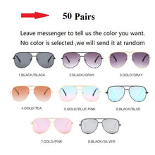 Load image into Gallery viewer, Aviation Alloy Paw Sunglasses For Women Vintage Gradient Uv400 Sun Glasses Men Driving Eyewear Black Pink Mirror Bulk