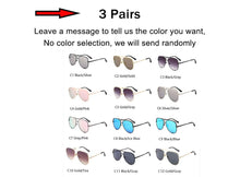 Load image into Gallery viewer, Gradient Sunglasses Women Trendy Summer Traveling Cute Sun Glasses Gold Brown Shades for men UV400 Bulk
