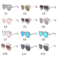Load image into Gallery viewer, Gradient Sunglasses Women Trendy Summer Traveling Cute Sun Glasses Gold Brown Shades for men UV400 Bulk