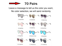 Load image into Gallery viewer, Gradient Sunglasses Women Trendy Summer Traveling Cute Sun Glasses Gold Brown Shades for men UV400 Bulk