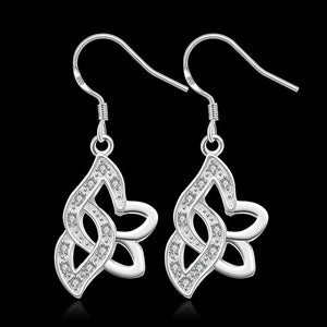 Wholesale High Quality Jewelry 925 jewelry silver plated Cute Earrings for Women best gift SMTE359