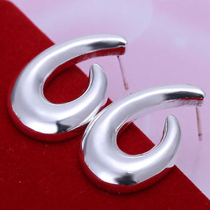 Wholesale High Quality Jewelry 925 jewelry silver plated Fish Hooks Earrings for Women best gift SMTE159