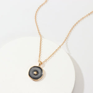 New Arrive Necklace For Women Brinco Heart Moon Star Lightning Oil Drip Fashion Jewelry Accessories Necklace