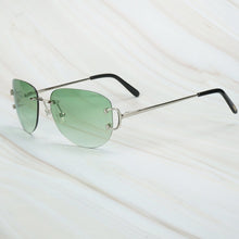 Carica l&#39;immagine nel visualizzatore di Gallery, Rimless Sunglasses Luxury Carter Glasses Frame Men Sunglasses Retro Designer Women Eyewear for Driving Travelling
