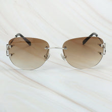 Carica l&#39;immagine nel visualizzatore di Gallery, Rimless Sunglasses Luxury Carter Glasses Frame Men Sunglasses Retro Designer Women Eyewear for Driving Travelling