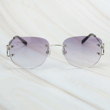 Carica l&#39;immagine nel visualizzatore di Gallery, Rimless Sunglasses Luxury Carter Glasses Frame Men Sunglasses Retro Designer Women Eyewear for Driving Travelling