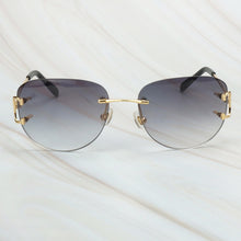 Carica l&#39;immagine nel visualizzatore di Gallery, Rimless Sunglasses Luxury Carter Glasses Frame Men Sunglasses Retro Designer Women Eyewear for Driving Travelling